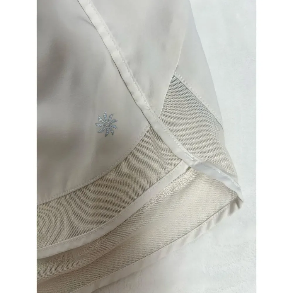 White Athletic Shorts by Athleta Women's Medium